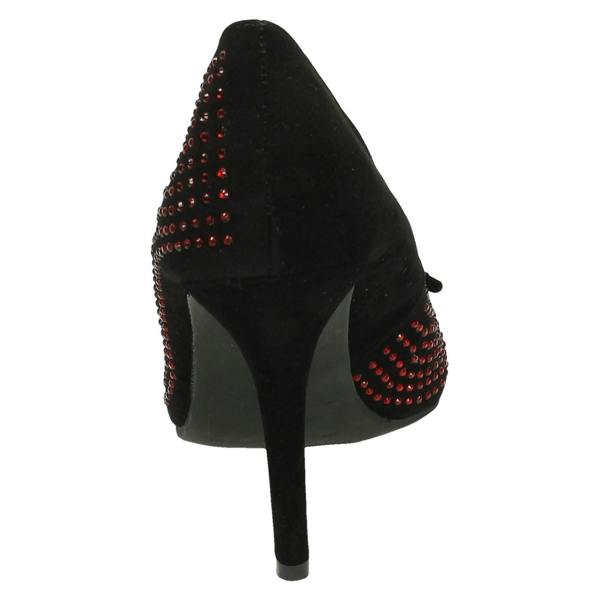 Anne Michelle Ladies Anne Michelle Diamante Bow Detail Party Shoes