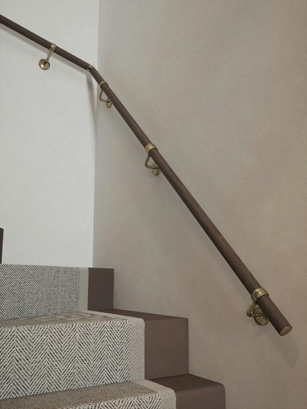 Handrails Direct Wroxall Ebony Double Winder Handrail