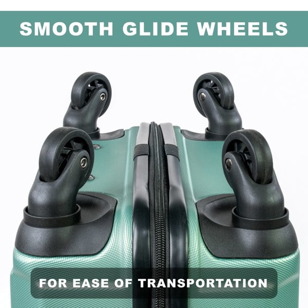 Gino Ferrari Lightweight Hard Shell Wheeled Suitcase Hold Cabin Luggage with Wheels