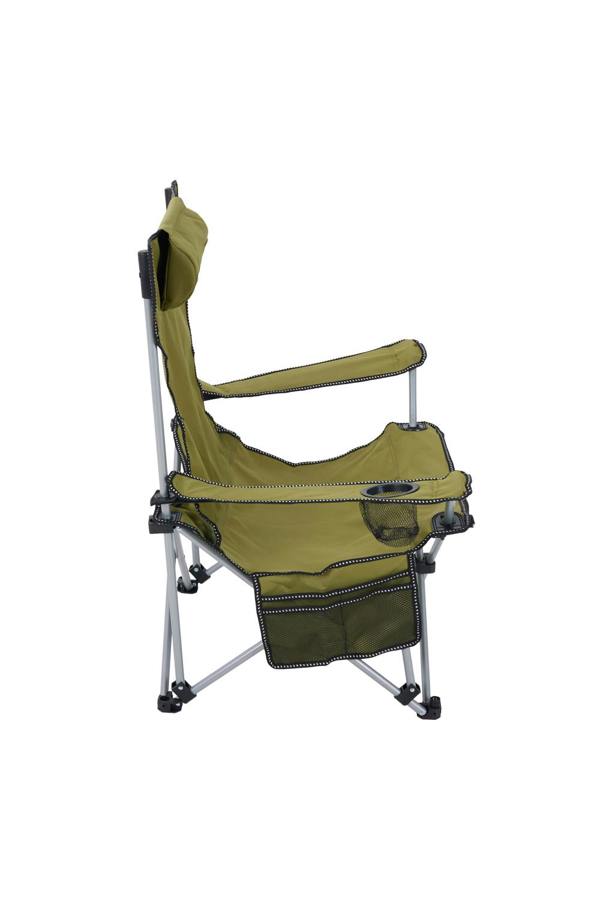Living and Home Foldable Reclining Camping Chair with Footrest