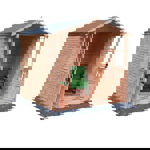 Shire Alnwick 7x7 12mm interlock Clad wooden Summerhouse - Best Shed