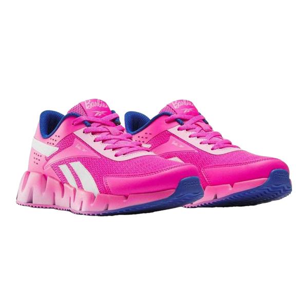 Reebok Girls Zig Dynamica 5 Barbie Mesh Trainers - Pink - 