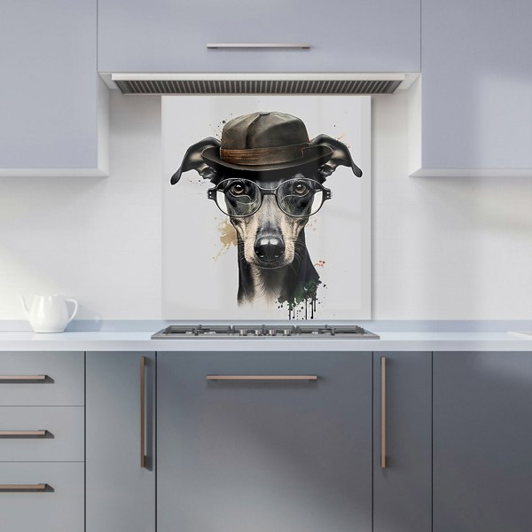 Warren Reed - Designer Whippet Dog Splashart Kitchen Splashback