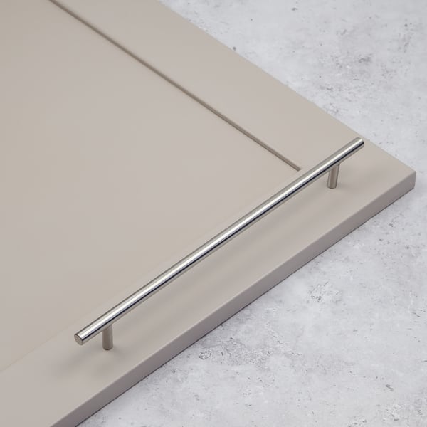 Handle & Home 256mm Brushed Nickel 10mm Diameter T-Bar Cabinet Handle
