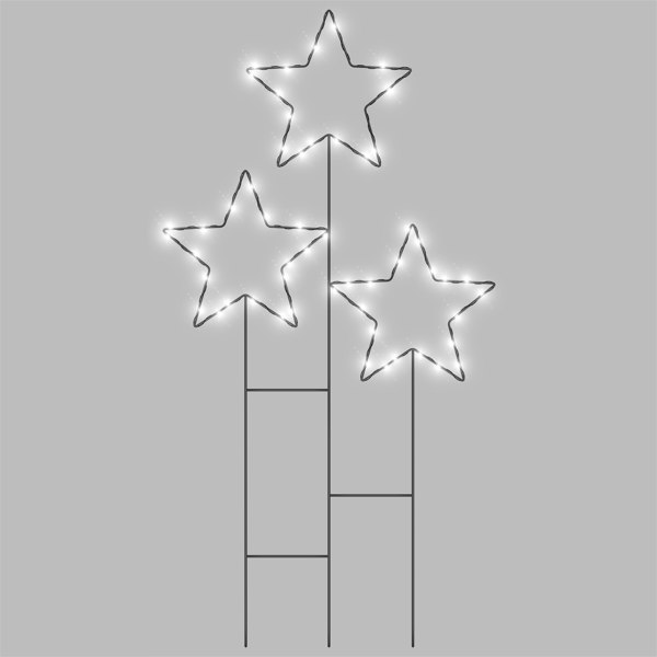 Xmas Haus 41x87 cm 30 Warm White Led metal Garden Light