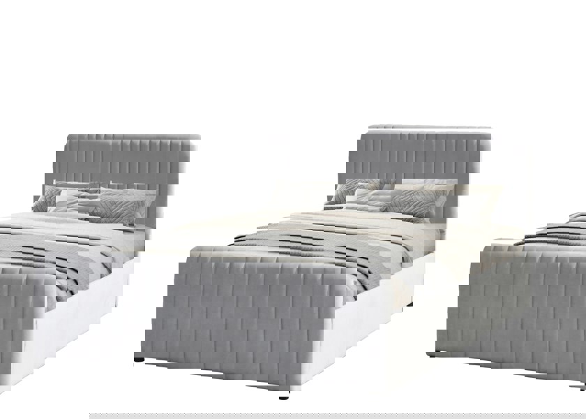 Comfy Living Gas Lift Ottoman Bed in Brushed Velvet – Black, Light Grey, Dark Grey – Available in 3ft, 4ft6, and 5ft Sizes