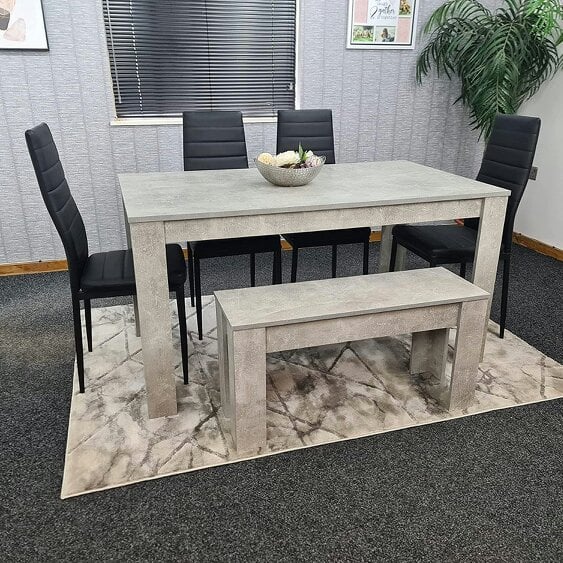 Kosy Koala Dining Table Set with 4 Chairs Dining Room and Kitchen table set of 4, and Bench
