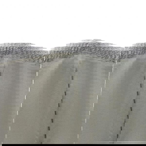 JVL Serena Square Fabric Storage Baskets for Home Organisation, Set of 3, Light Grey