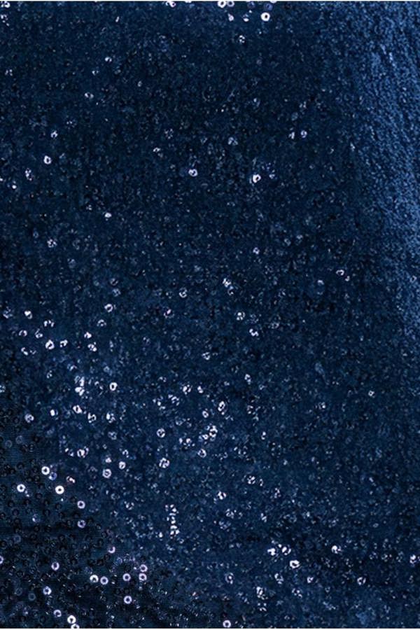 Sequin Velvet Jumper - Navy T199