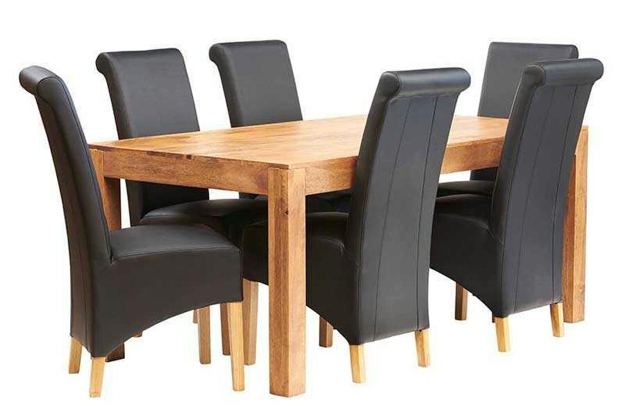 Wyld Haus Manila Large 180cm Light Mango Wood Dining Table