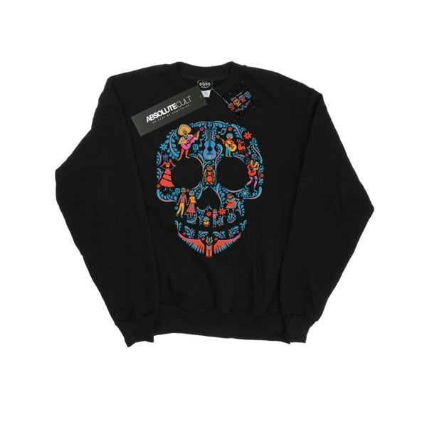 Disney Mens Coco Skull Pattern Sweatshirt - Black