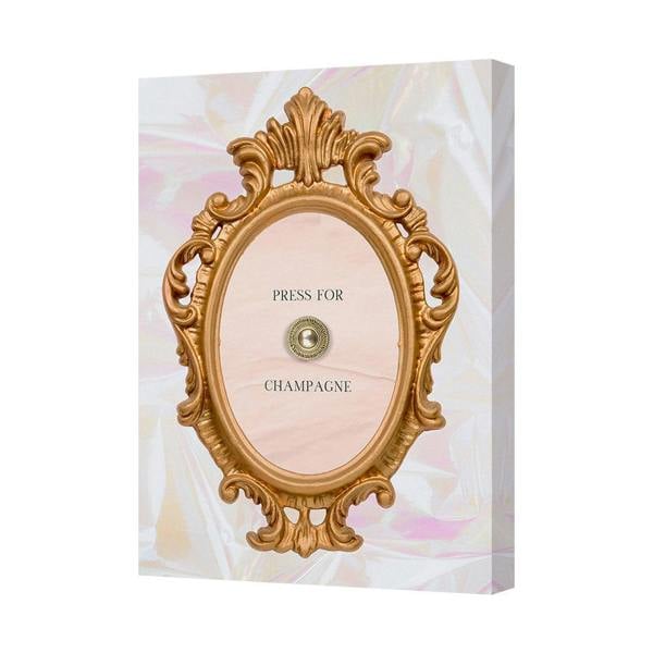 Benjamin Tate Design Press For Champagne Ornate Gold Frame Wall Plaque Decor