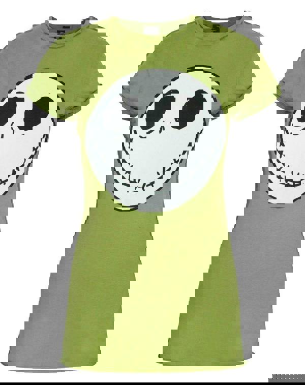 Disney The Nightmare Before Christmas Womens Green Jack Skellington Short Sleeved T-Shirt