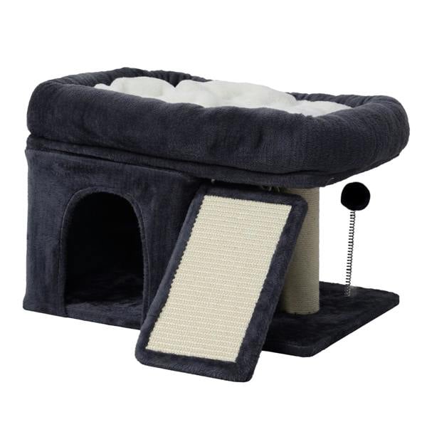 Skylos Cat Tree Activity Center Scratching Post with Condo Perch Bed Hammock