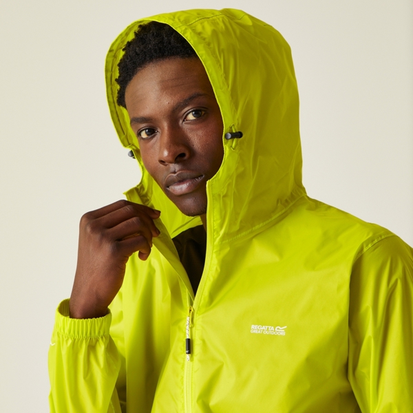 Regatta Men's Pack It III Waterproof Pack Away Jacket - Citron Lime