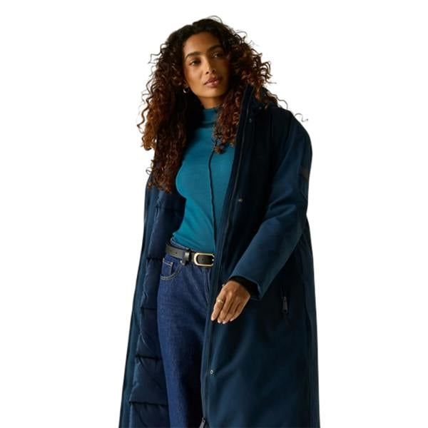 Regatta Womens/Ladies Janna Waterproof Long Length Insulated Jacket - Navy - 