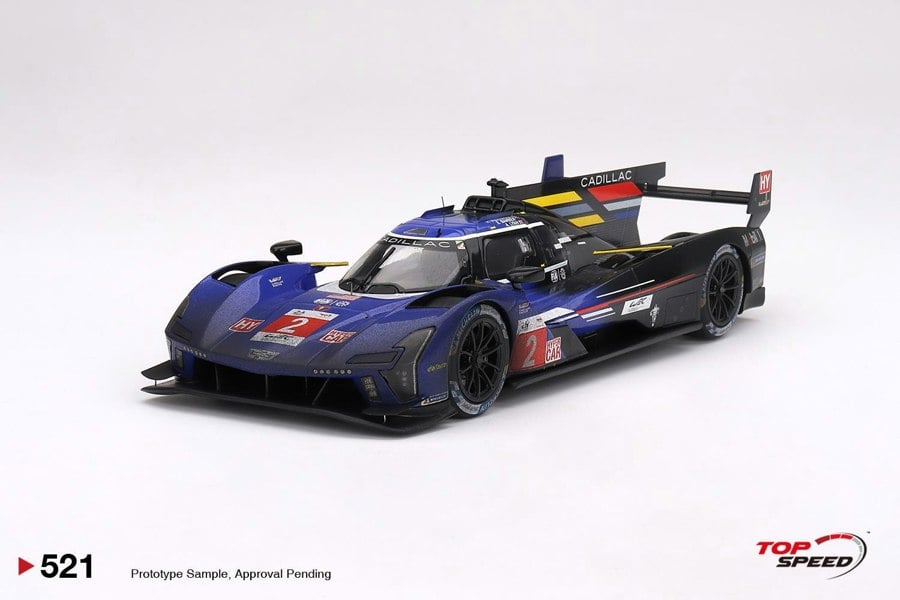 TSM Cadillac V-Series.R #.2 2023 Le Mans 24 Hrs 3rd Place Post-Race Weathered 1:18 TS0521