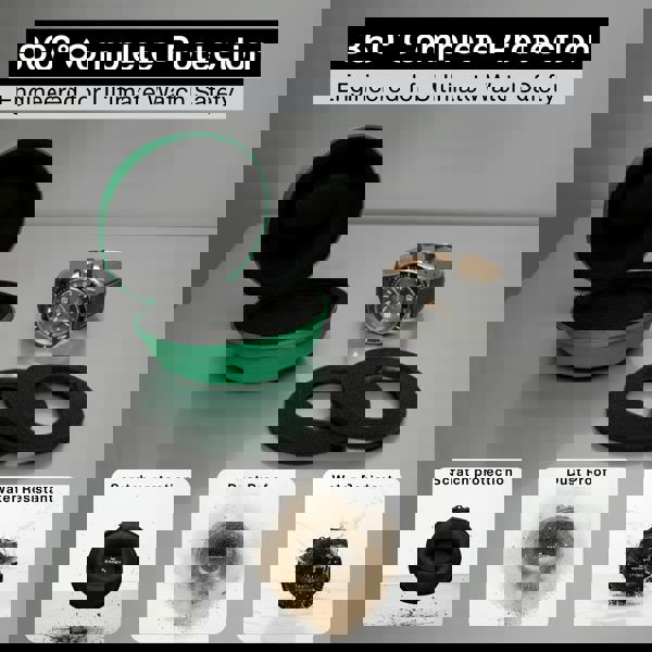 Green Single Watch Travel Case – Secure & Stylish Storage watchcaseKennett Great Britain