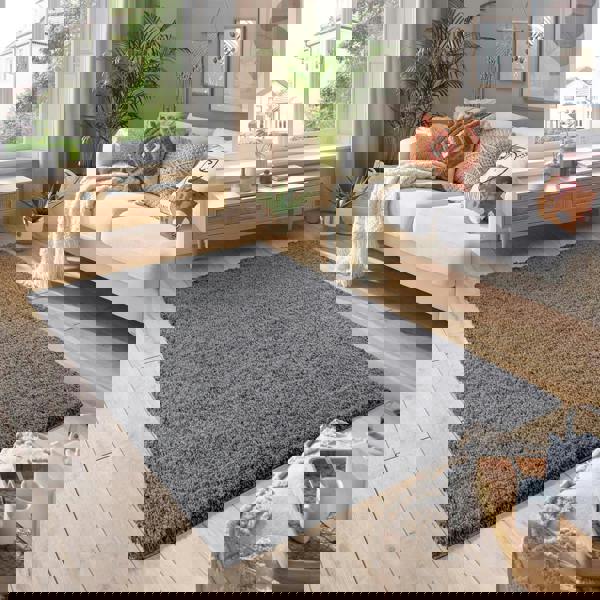 Smart Living Shaggy Rug - Dark Grey