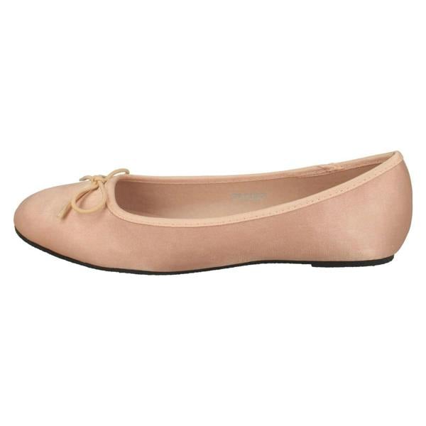 Spot On Ladies Spot On Satin Ballerinas