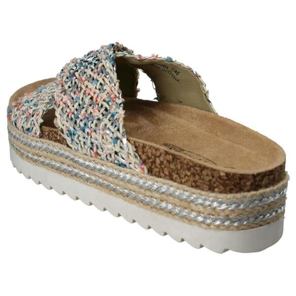 Spot On Ladies Spot On Chunky Sole Summer Mule