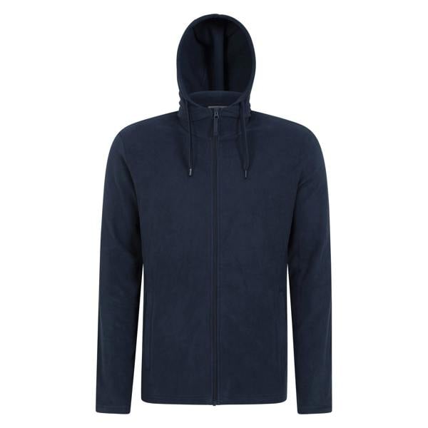 Mountain Warehouse Mens Camber Fleece Full Zip Hoodie - Blue - 