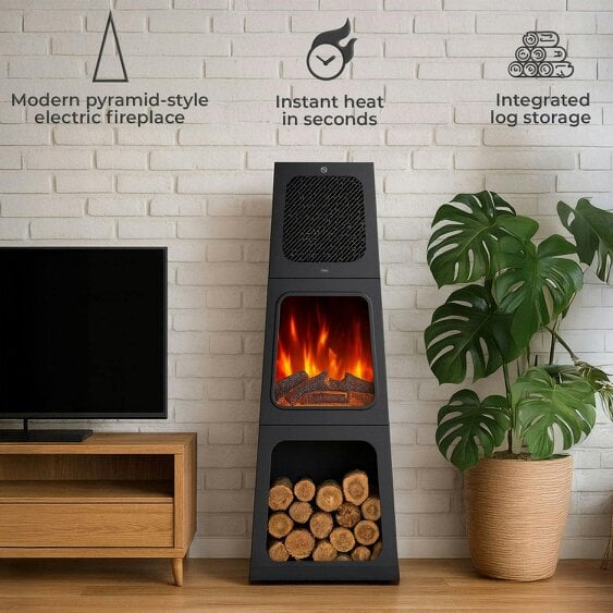 Neo Direct Neo Electric Heater Pyramid Fireplace Free Standing