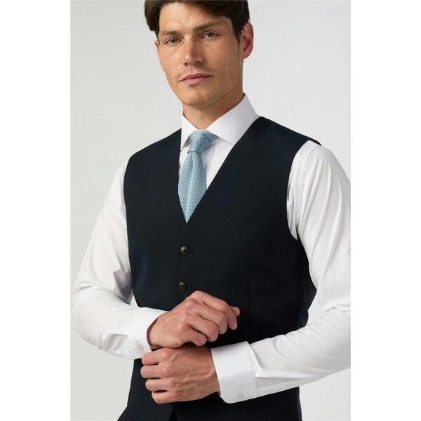 Limehaus Slim Fit Navy Waistcoat