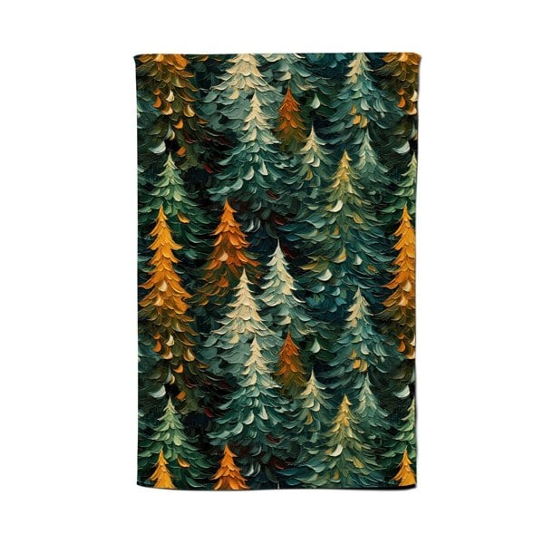 Warren Reed Impasto Style Christmas Trees Tea Towel