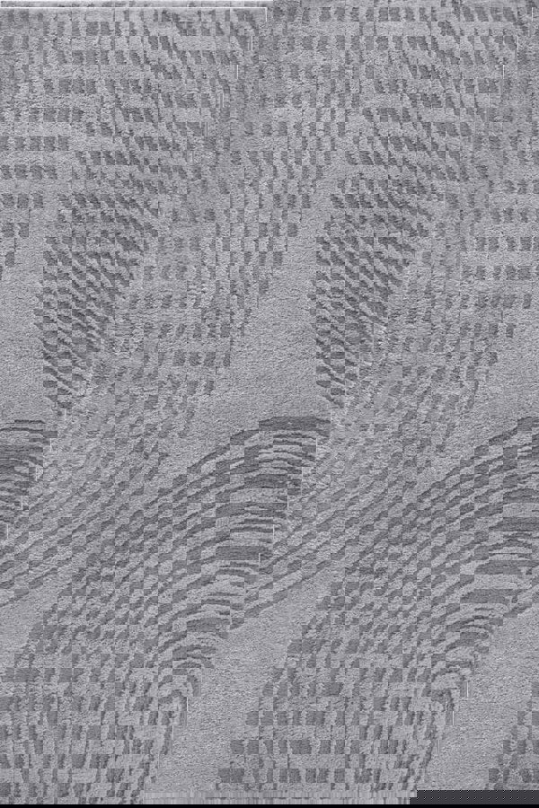 High Pile Grey Rug Pigment – Geometric Design