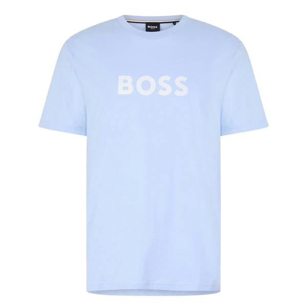 Boss Mens Hbw Logo T-Shirt - Light Blue - 