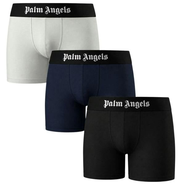 Palm Angels Tri-Pack Assorted Colours Long Trunk Boxer Shorts