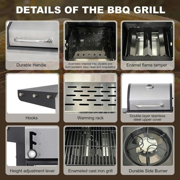 Groundlevel Large Family Gas Garden BBQ Grill