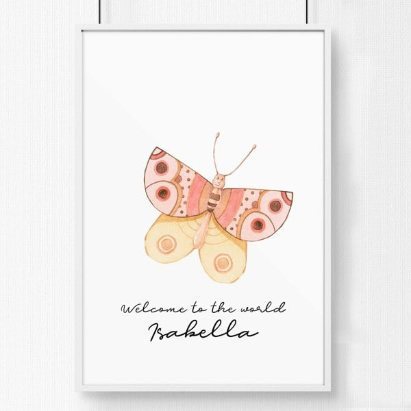 Wall decor for childrens rooms - Butterfly wall art