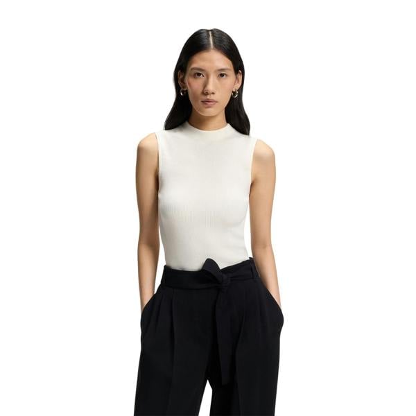 Boss Womens/Ladies Feskies Knitted Slim Top - Black - 