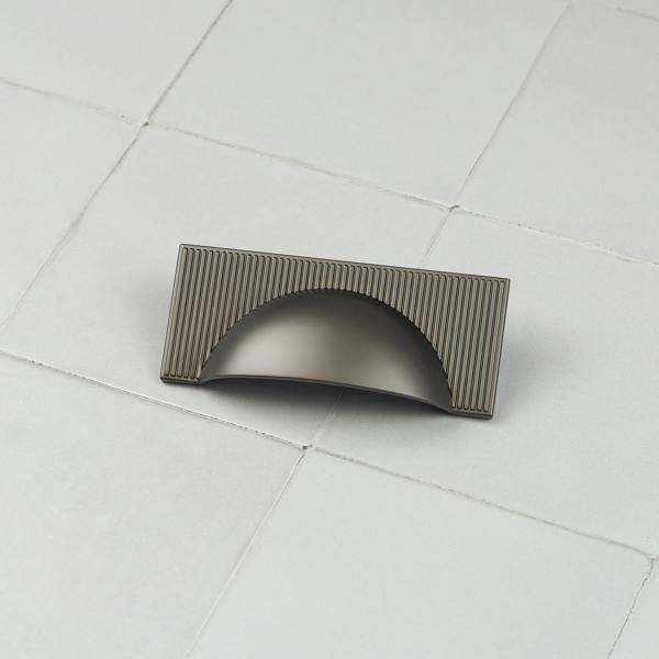 Handle & Home Anthracite Dark Grey Ribbed Detailing Handles and Coordinating Knobs