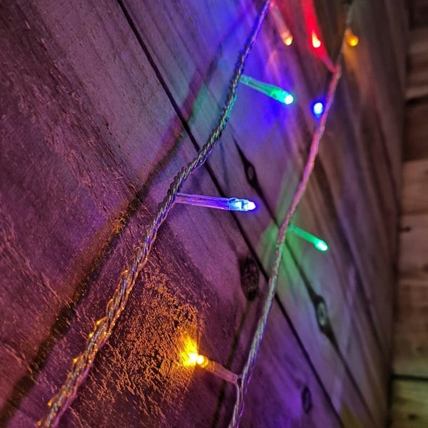 Samuel Alexander 8m Multi Coloured Connectable Christmas Outdoor String 80 LED Lights