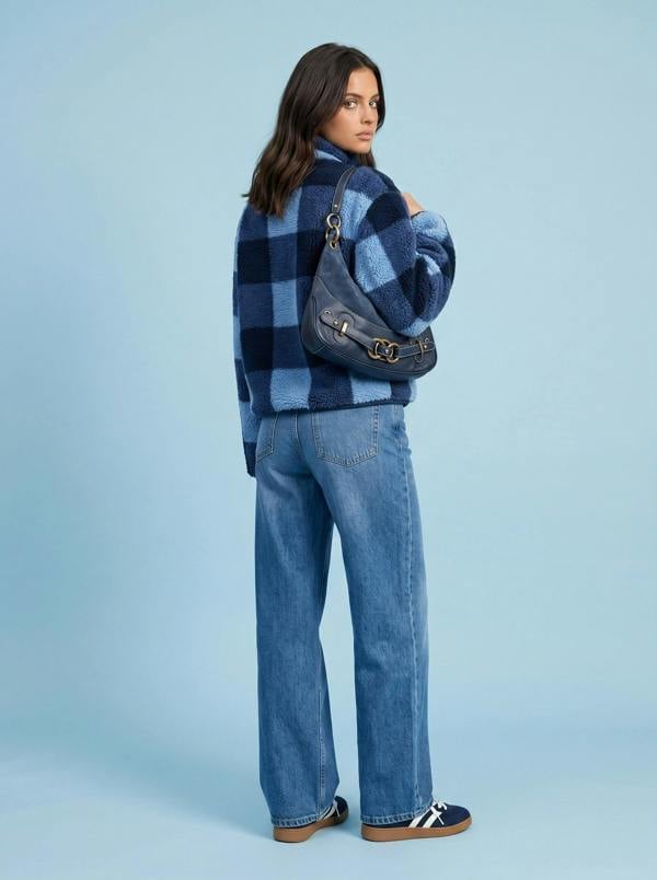 Urban Bliss Check Fleece Jacket