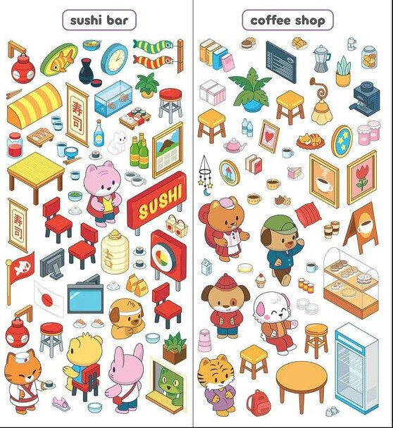 Sticker Therapy: World Traveller: Design your own miniature 3D scenes | Over 150 stickers to create the cutest, cosiest rooms