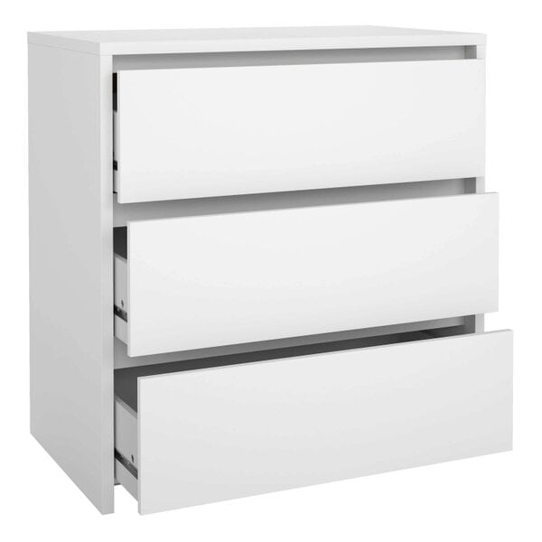 Wyld Haus Salzburg White Wooden Chest 3 Drawers