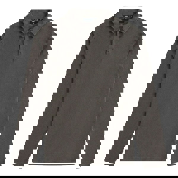 Animal Mens Ollie Long-Sleeved Polo Shirt - Khaki Green