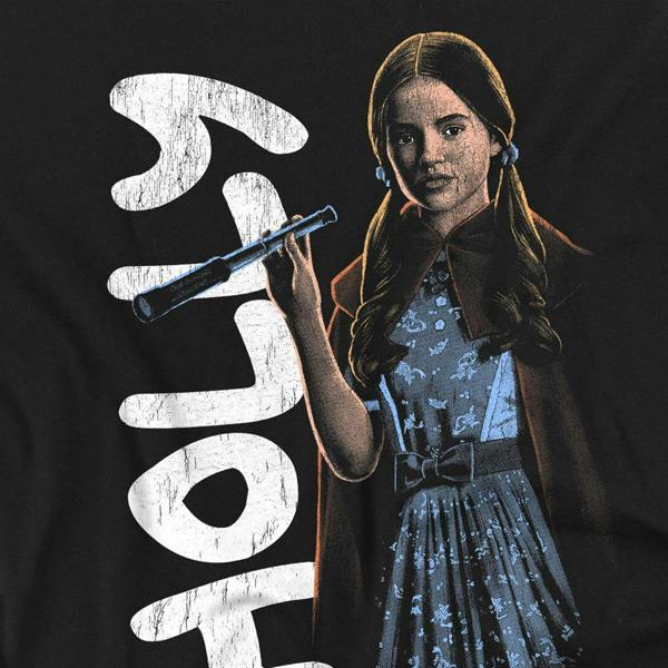 Stranger Things Unisex Adult Holly Neo Homage Long-Sleeved T-Shirt - Black