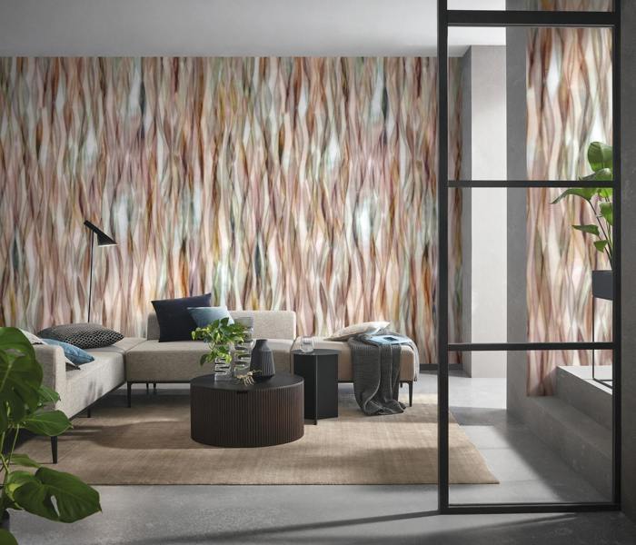 Silent Arches  - Digital wallpaper in Burgundy