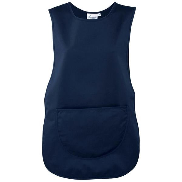 Premier Plain Pocket Tabard - Navy Blue