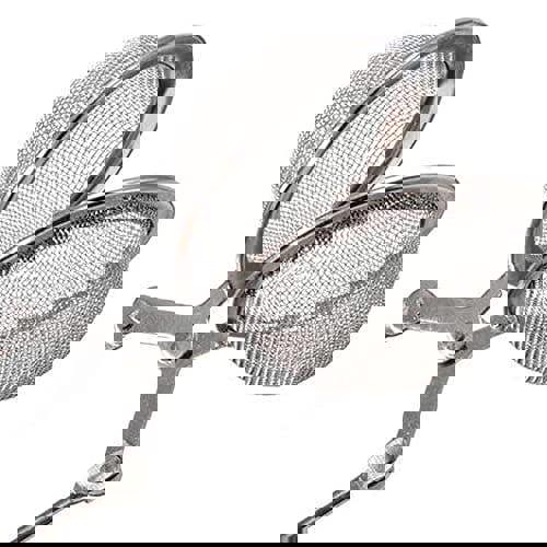 KAV 3 Pack Stainless Steel Tea Strainer 2x Mesh Snap Ball Shaped Infuser Squeezer with Handle for Loose Leaf Tea Coffee, Beans & Mulling Spices,Silver