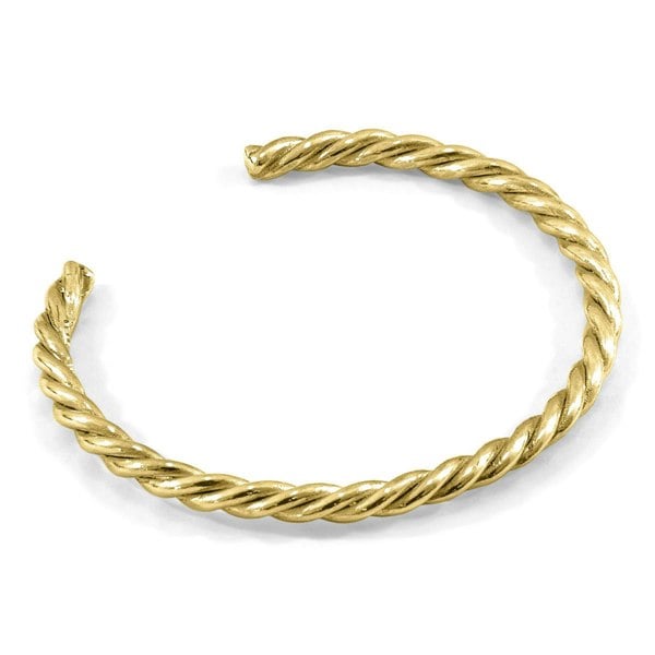 Anchor & Crew Gammell Full Rope Wayfarer 9ct Yellow Gold Bangle