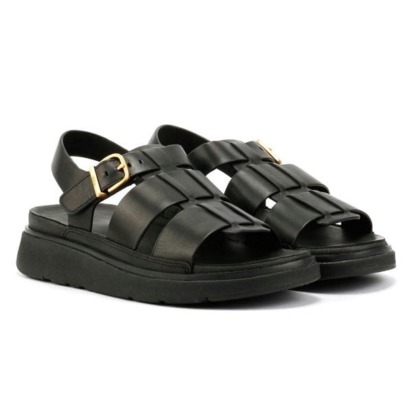 FitFlop GEN-FF Fisherman Leather Women's Sandals - Black