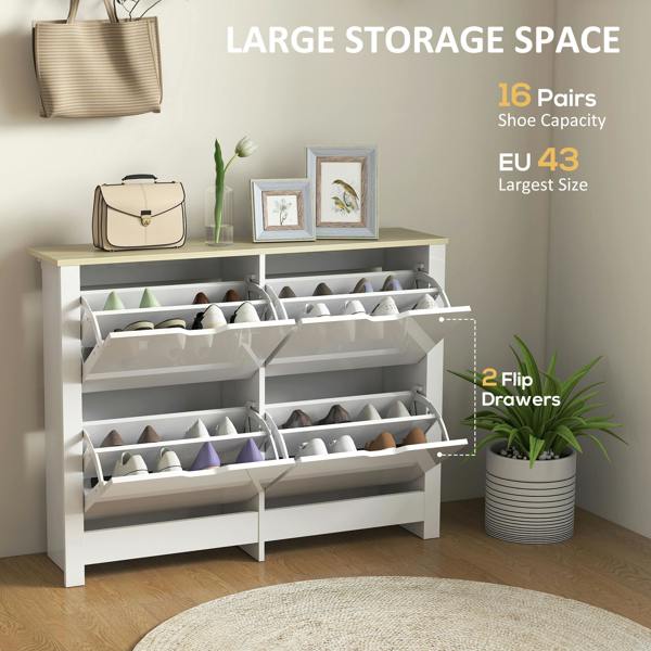 Flip-down Shoe Cabinet