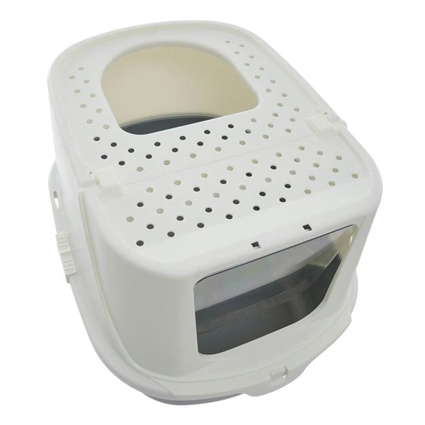 Lifeideas Large Hooded Cat Litter Box with Scoop Living and Home