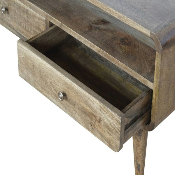 Artisan Furniture Curved Grey Washed Media Unit